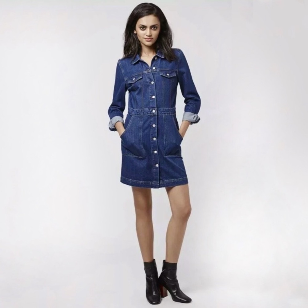 Topshop denim dress